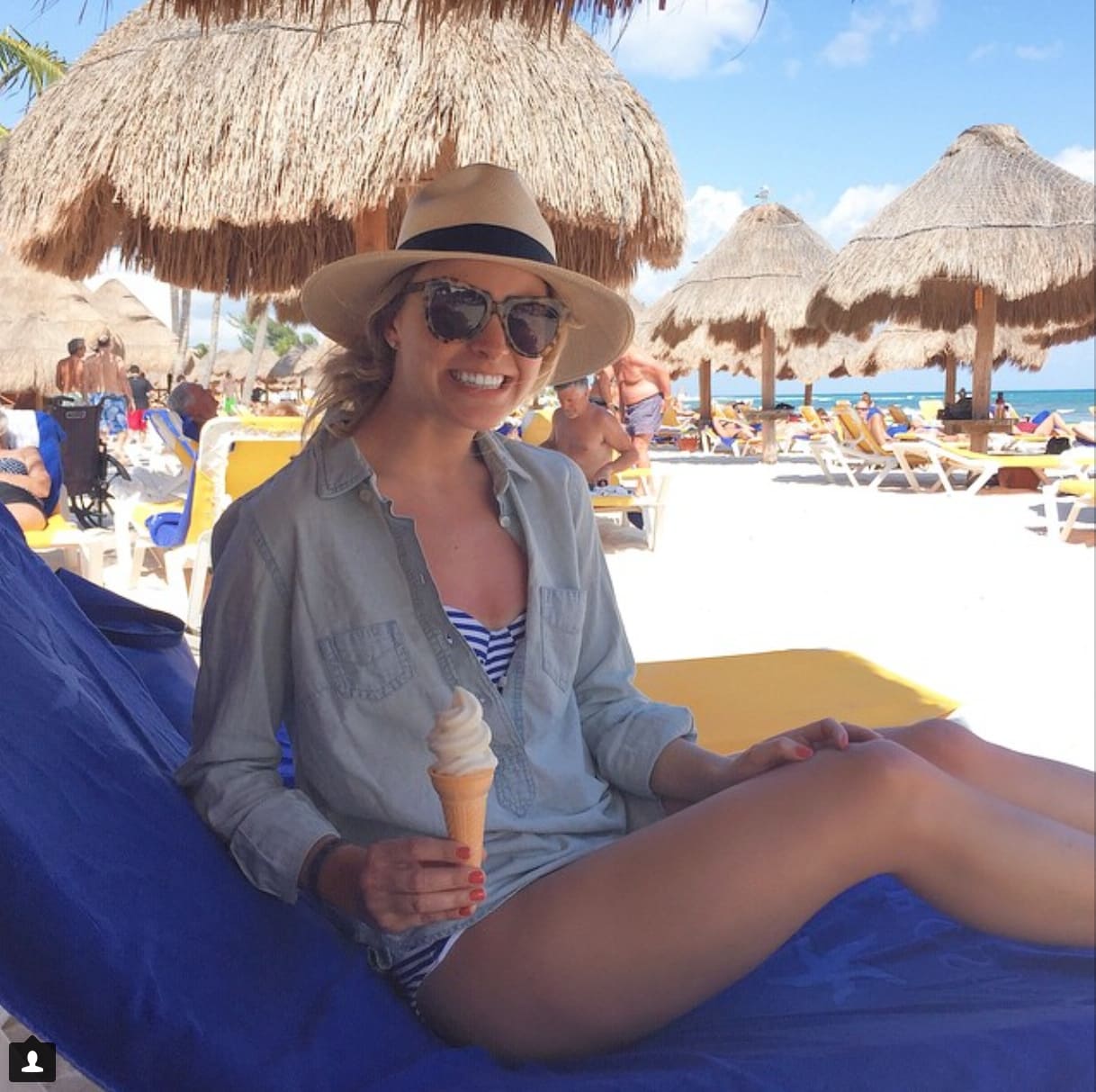 mexico, beach cover up, panama hat