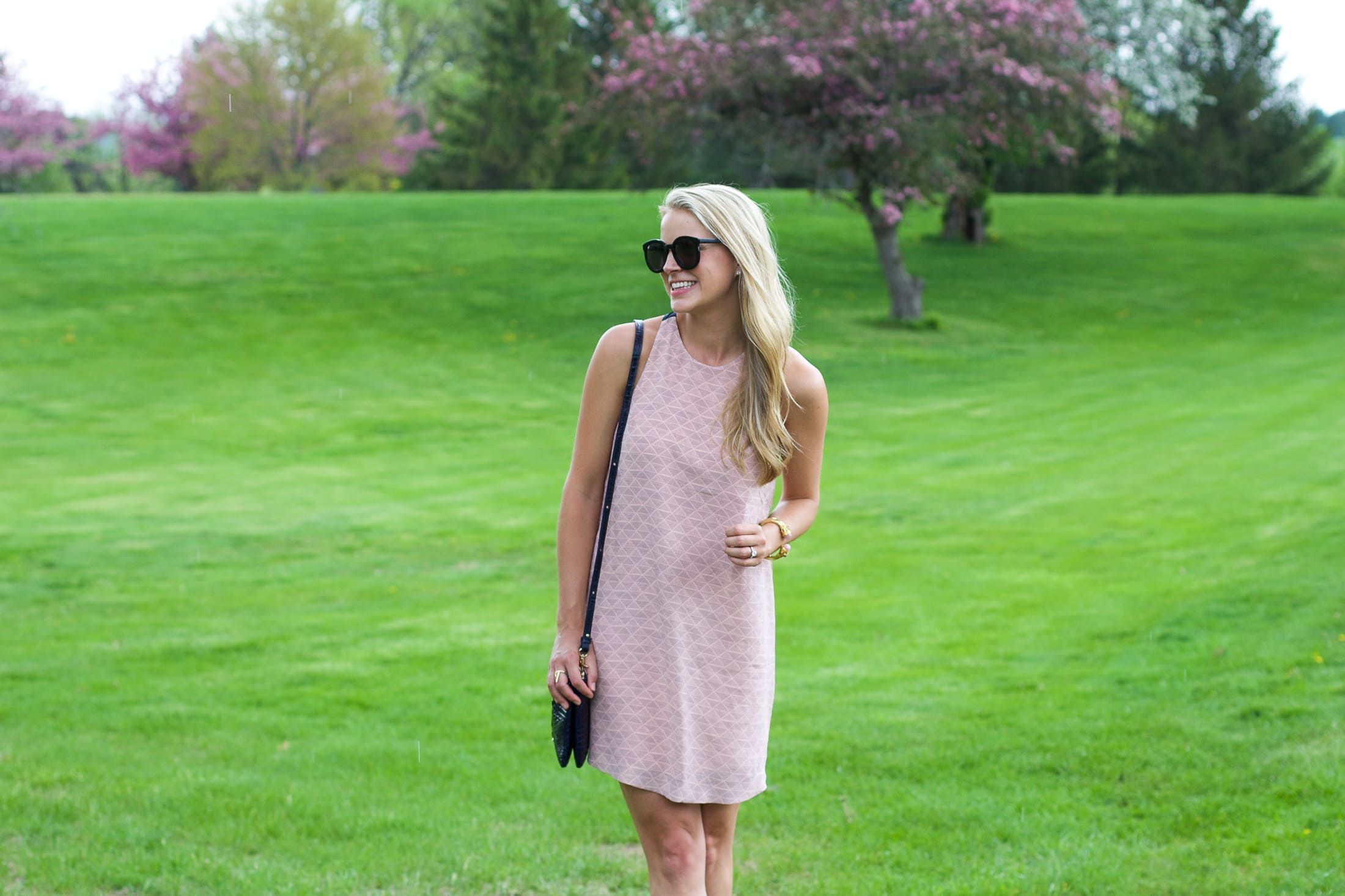 styled snapshots, pink dress