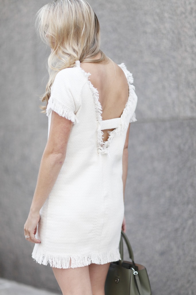 Long Sleeve Fringe Dress