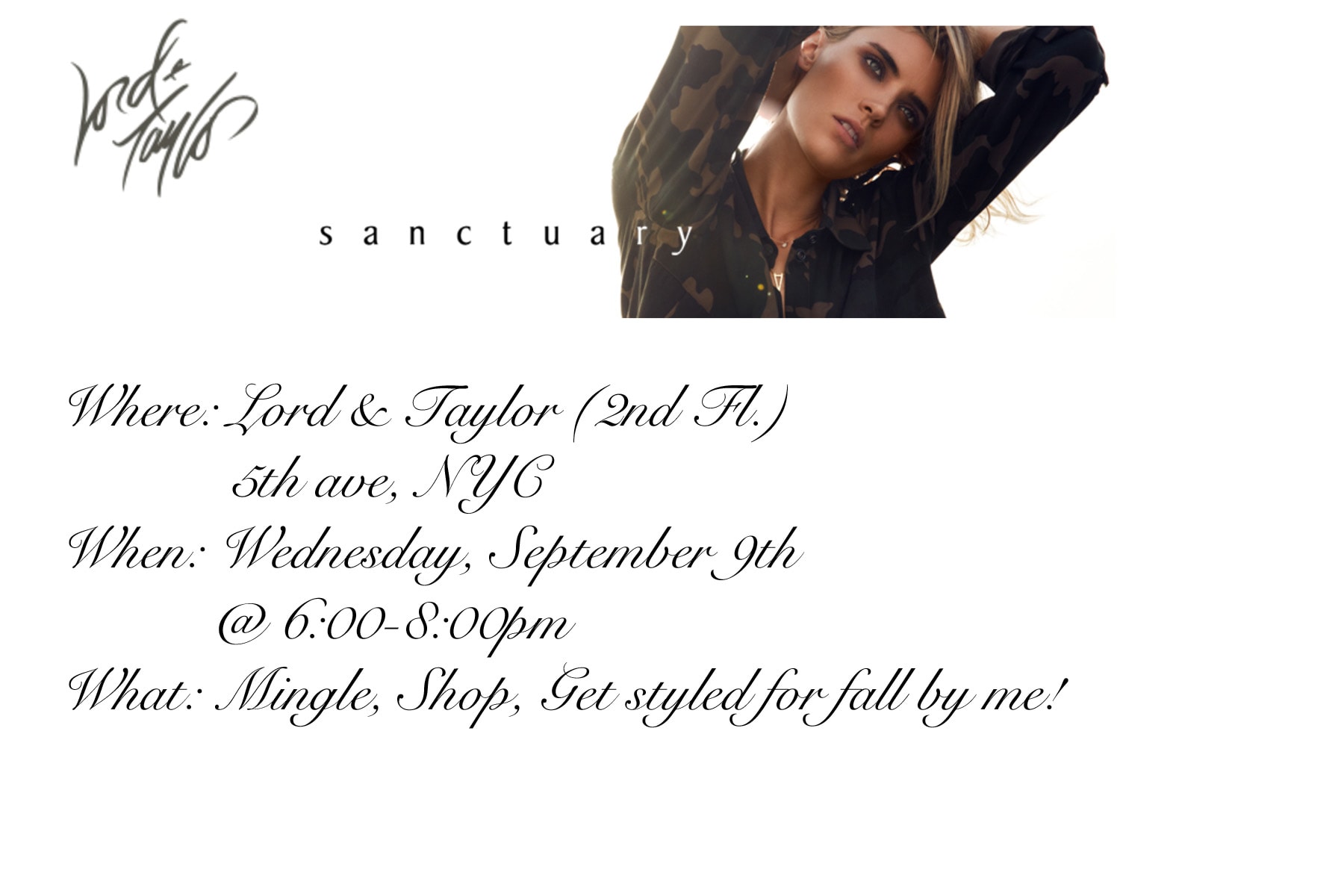 sanctuary, lord and taylor