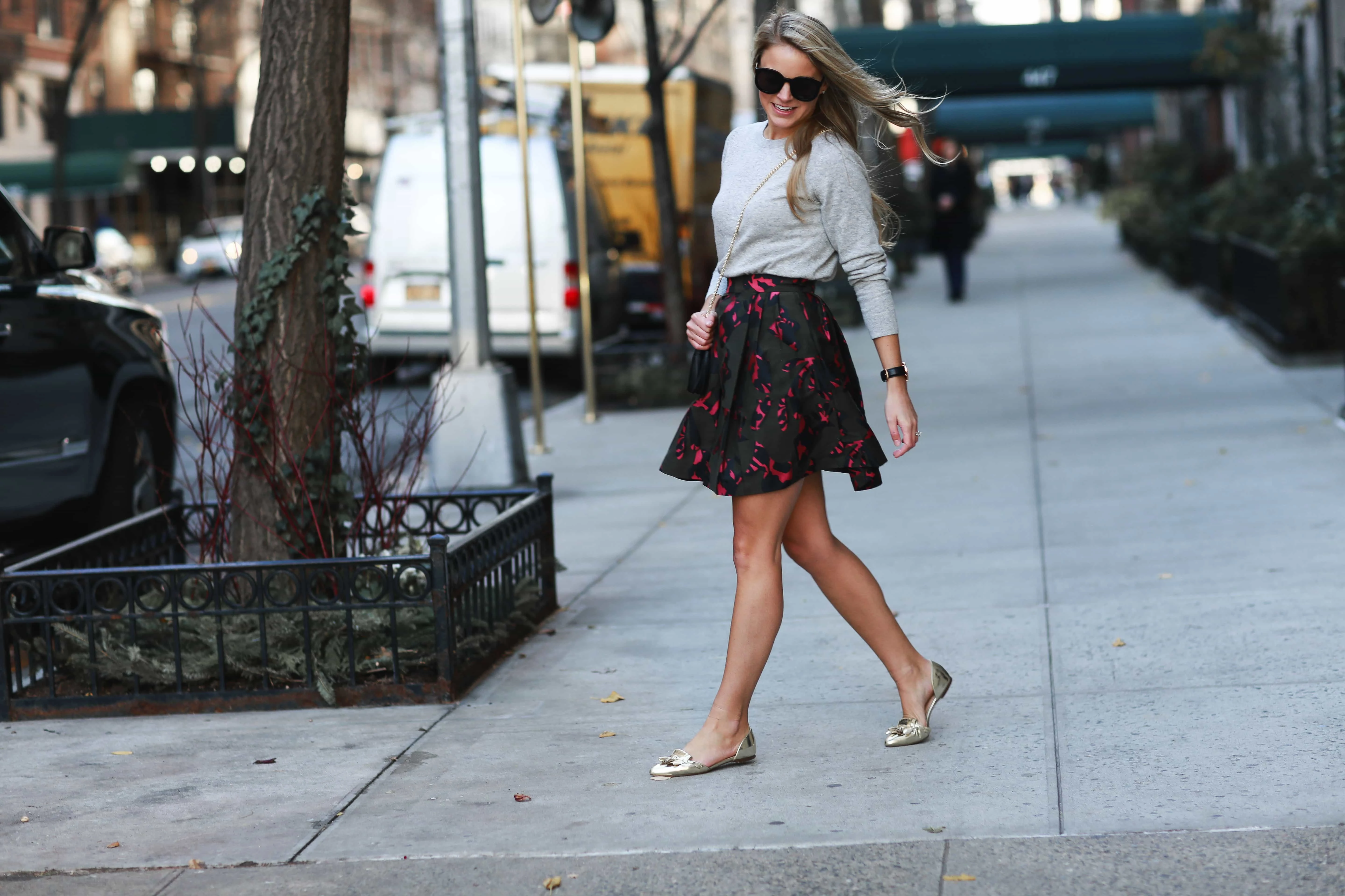 metallic d'orsay flats