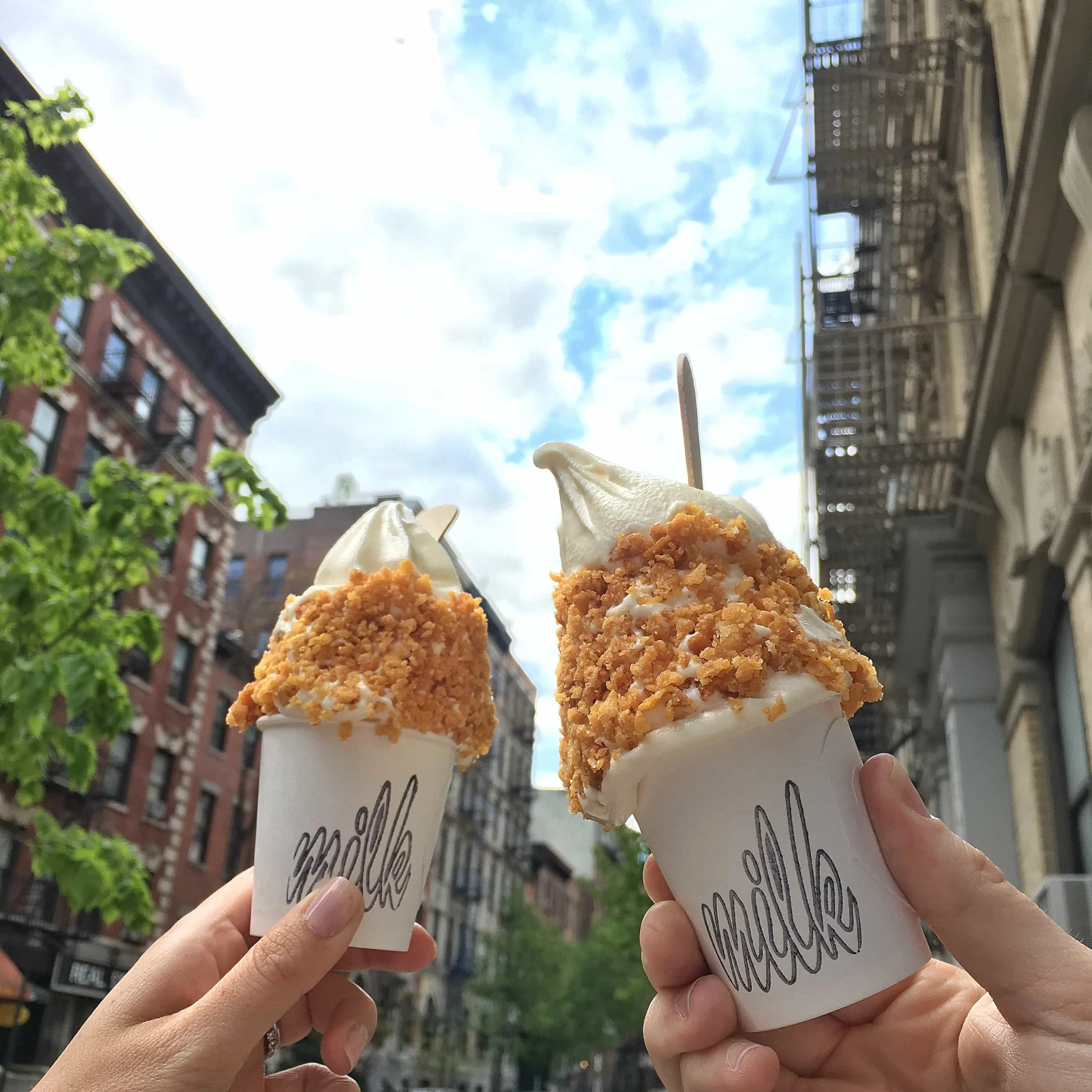 cereal bowl soft serve, milk bar