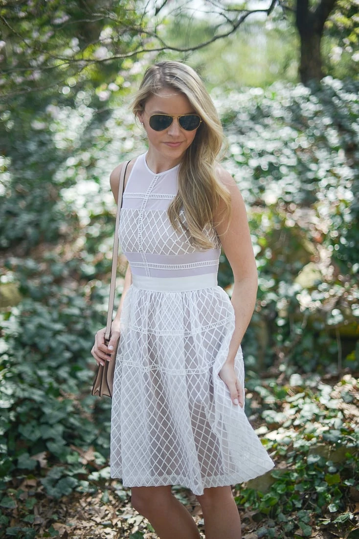 donna morgan white dress