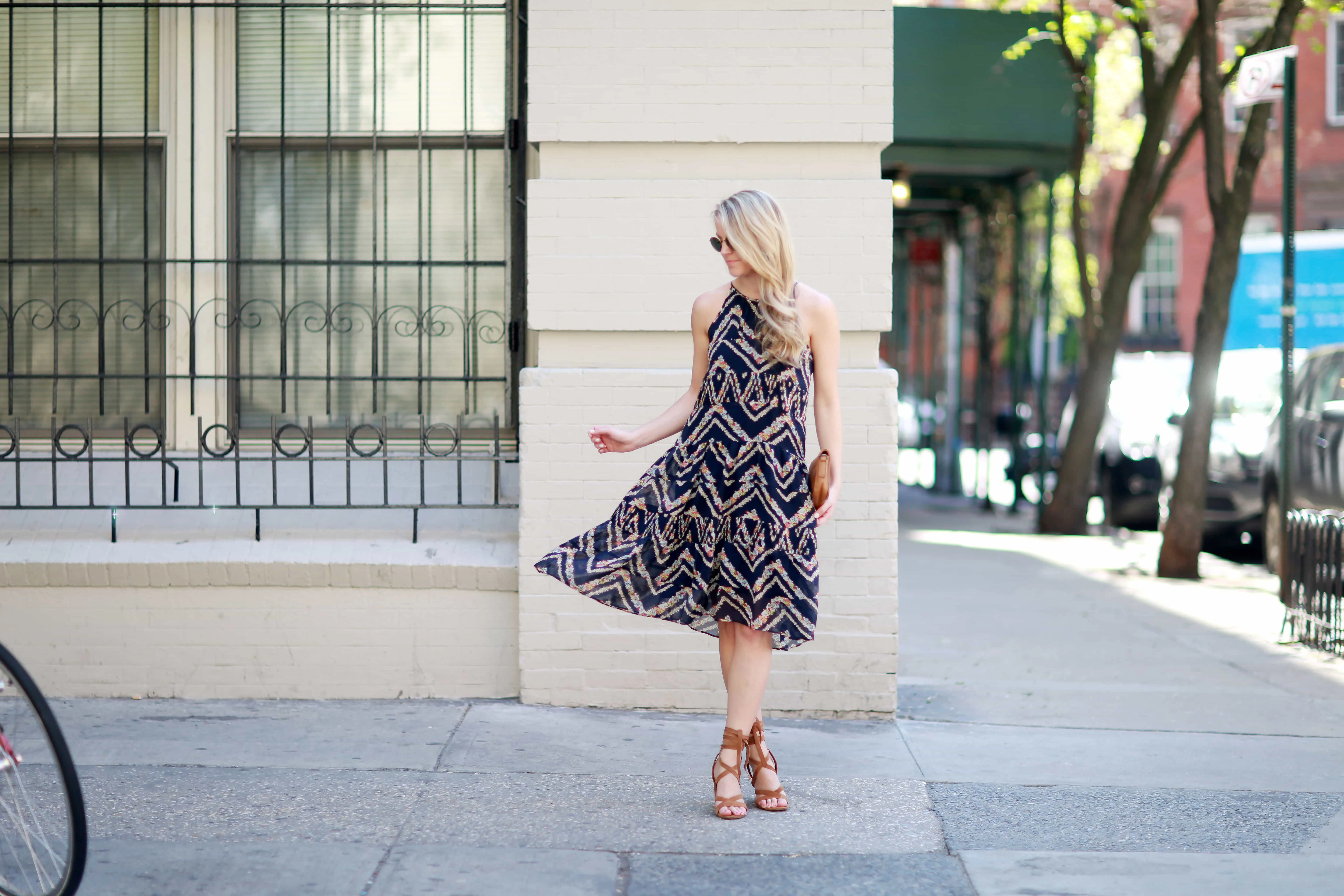 floral print dress, west village