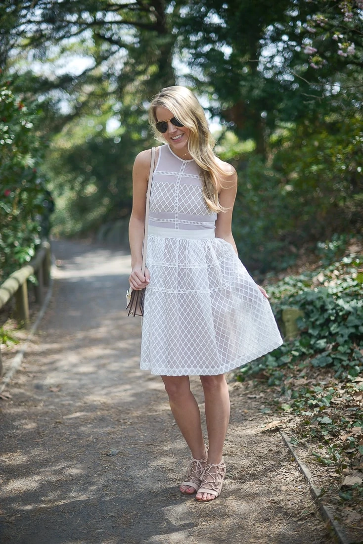 white embroidered dress, styled snapshots
