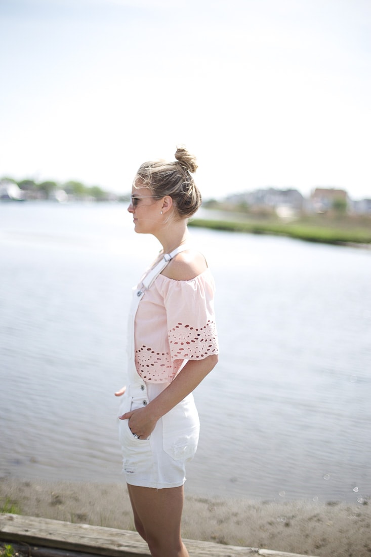 manasquan new jersey, eyelet off the shoulder top