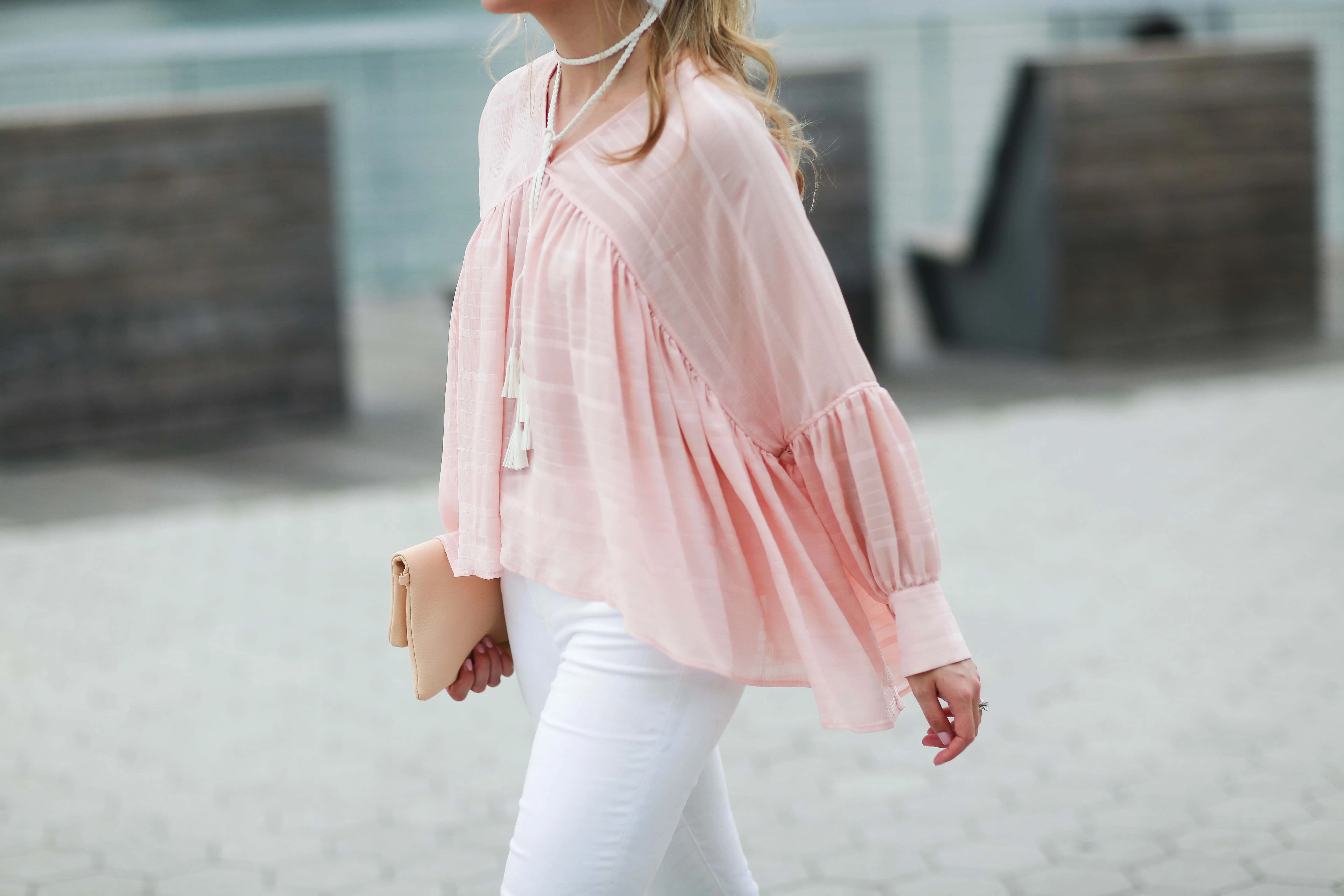 finders keepers pink blouse