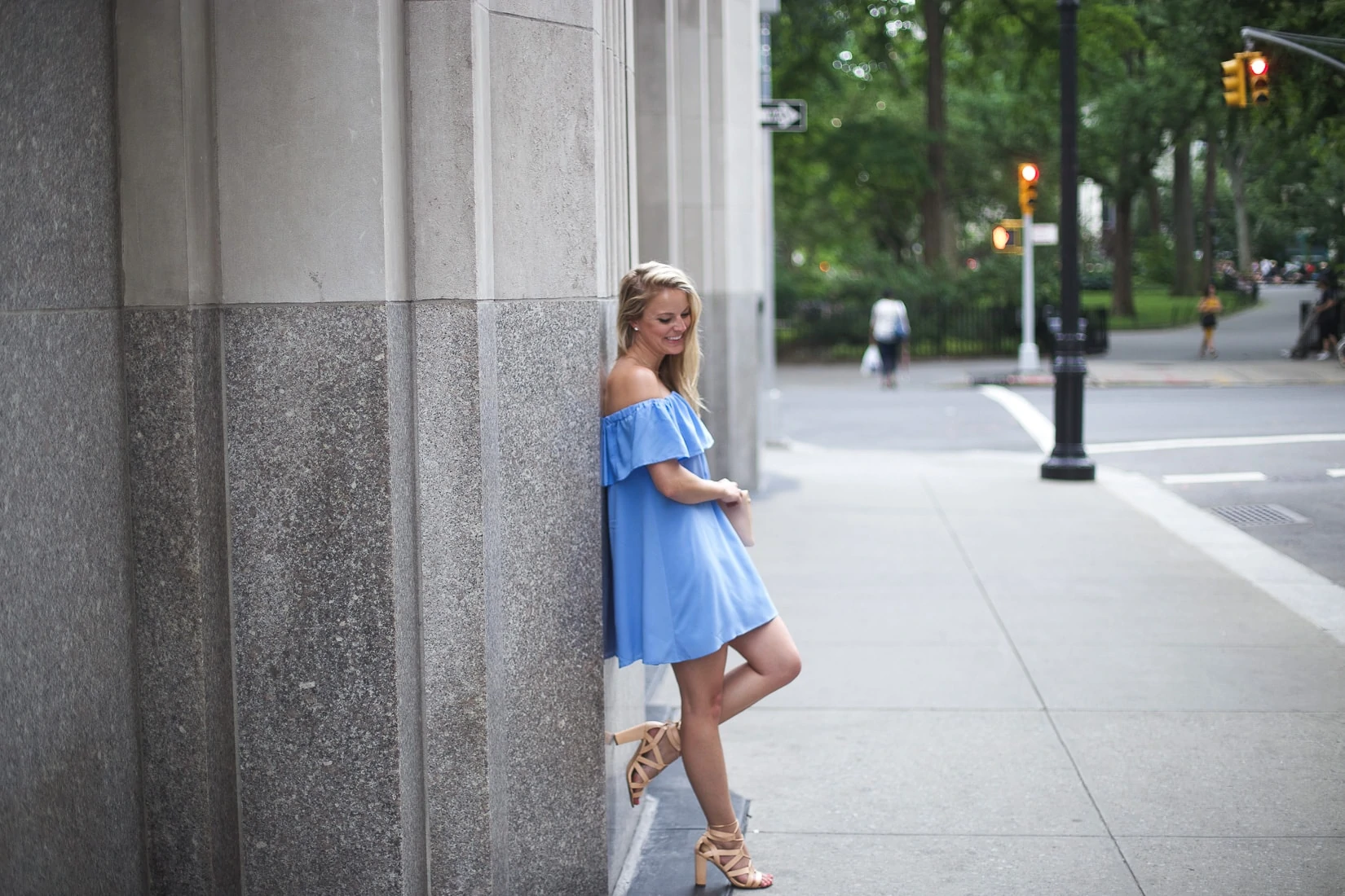 off the shoulder dress