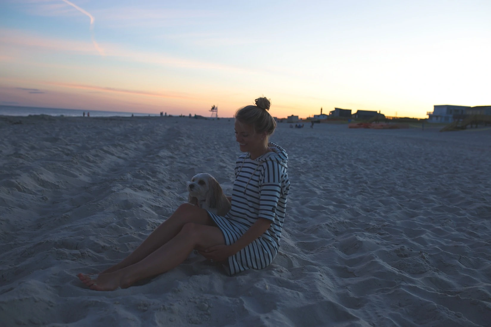 Kismet Fire Island Sunset, barbour stripe dress