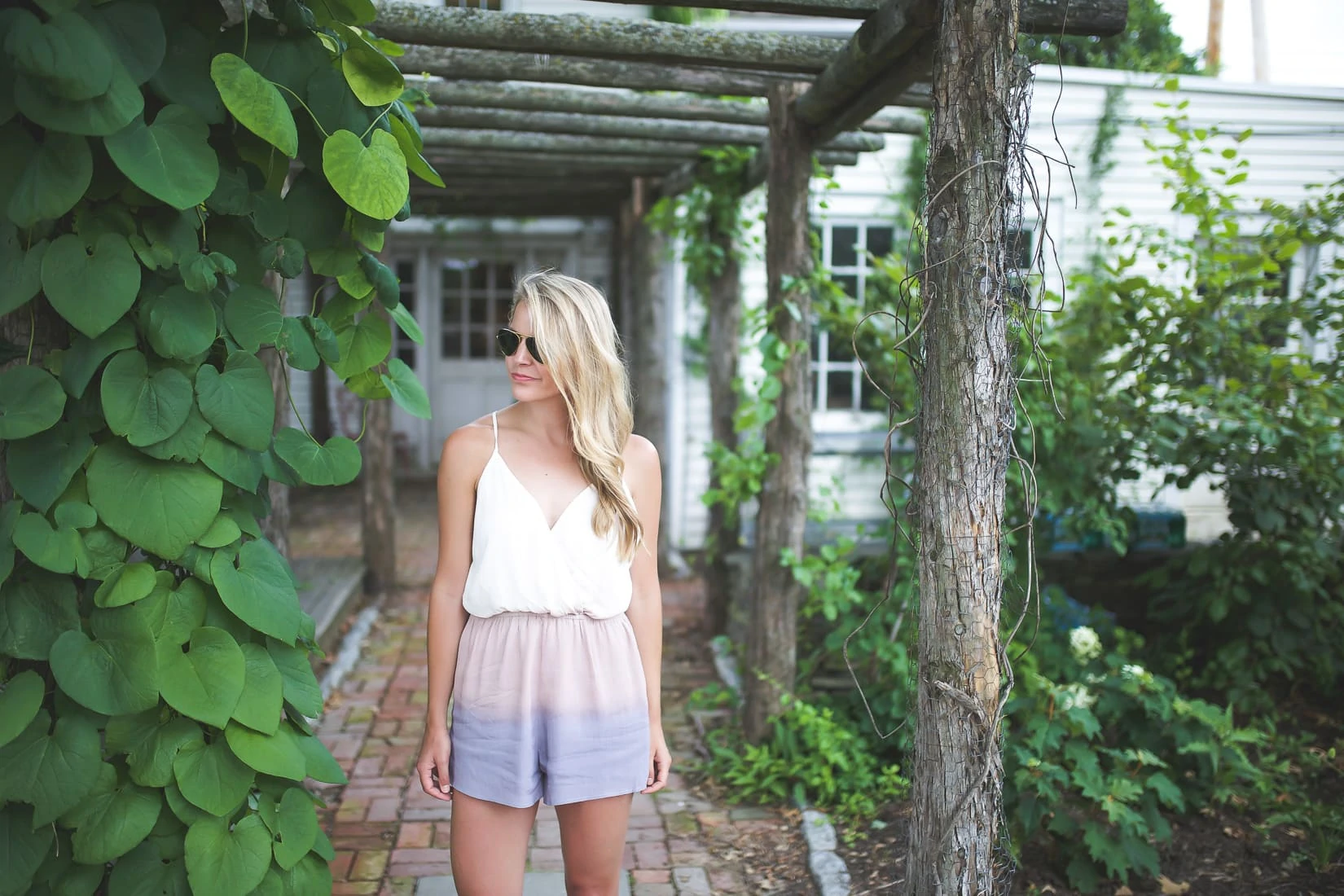 criss ross back romper