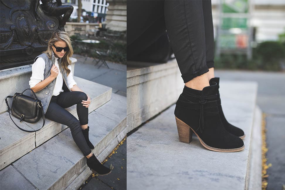 SUEDE ANKLE BOOTIES Styled Snapshots