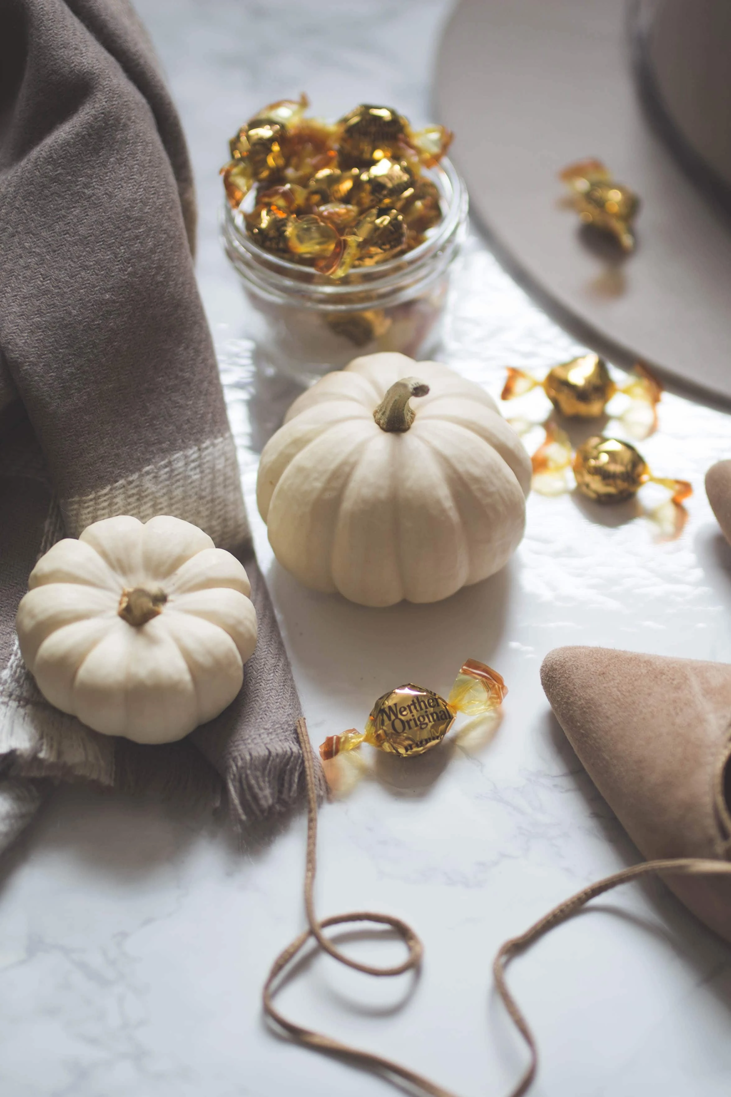 white pumpkins