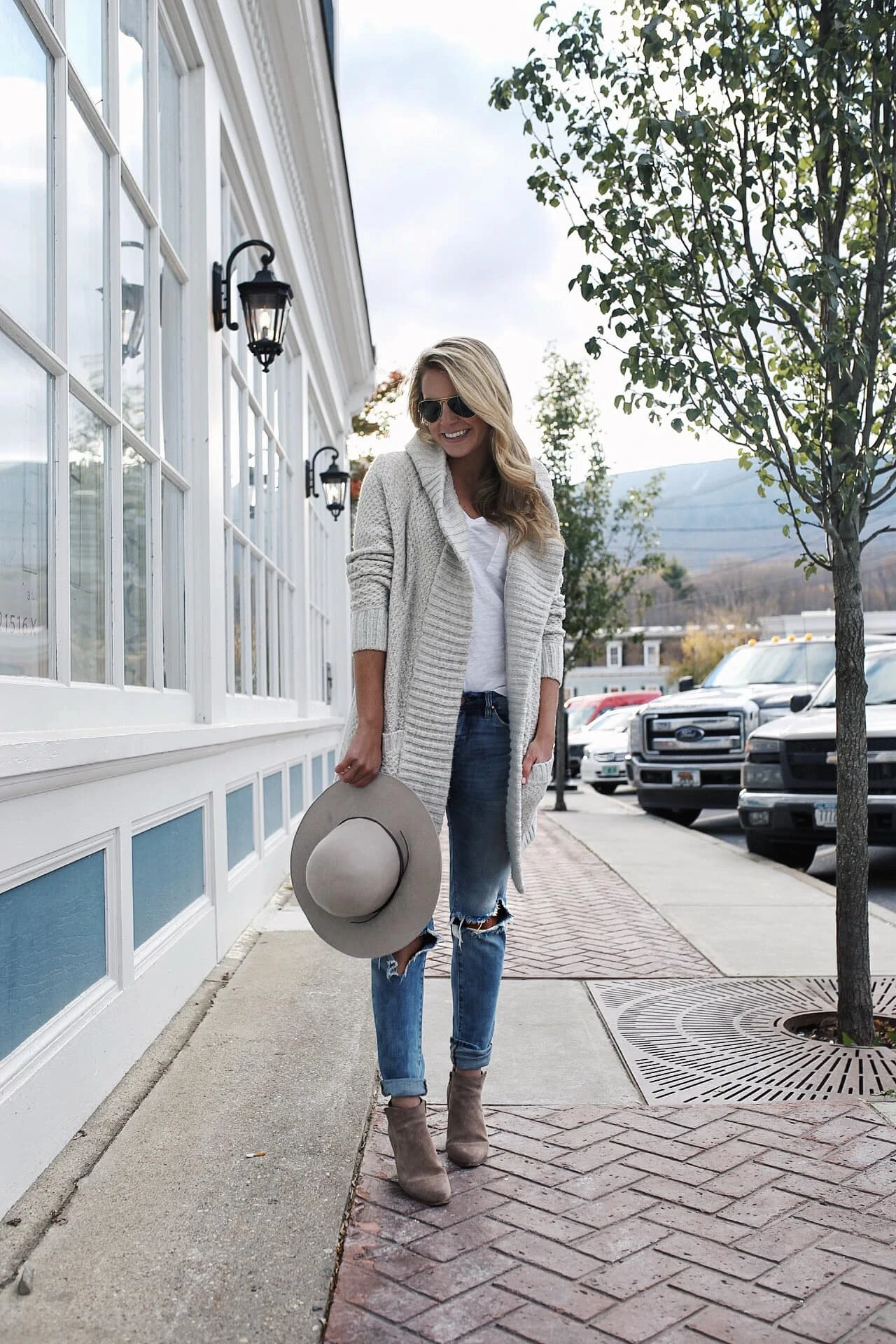 Cozy hooded sweater, town of manchester vermont