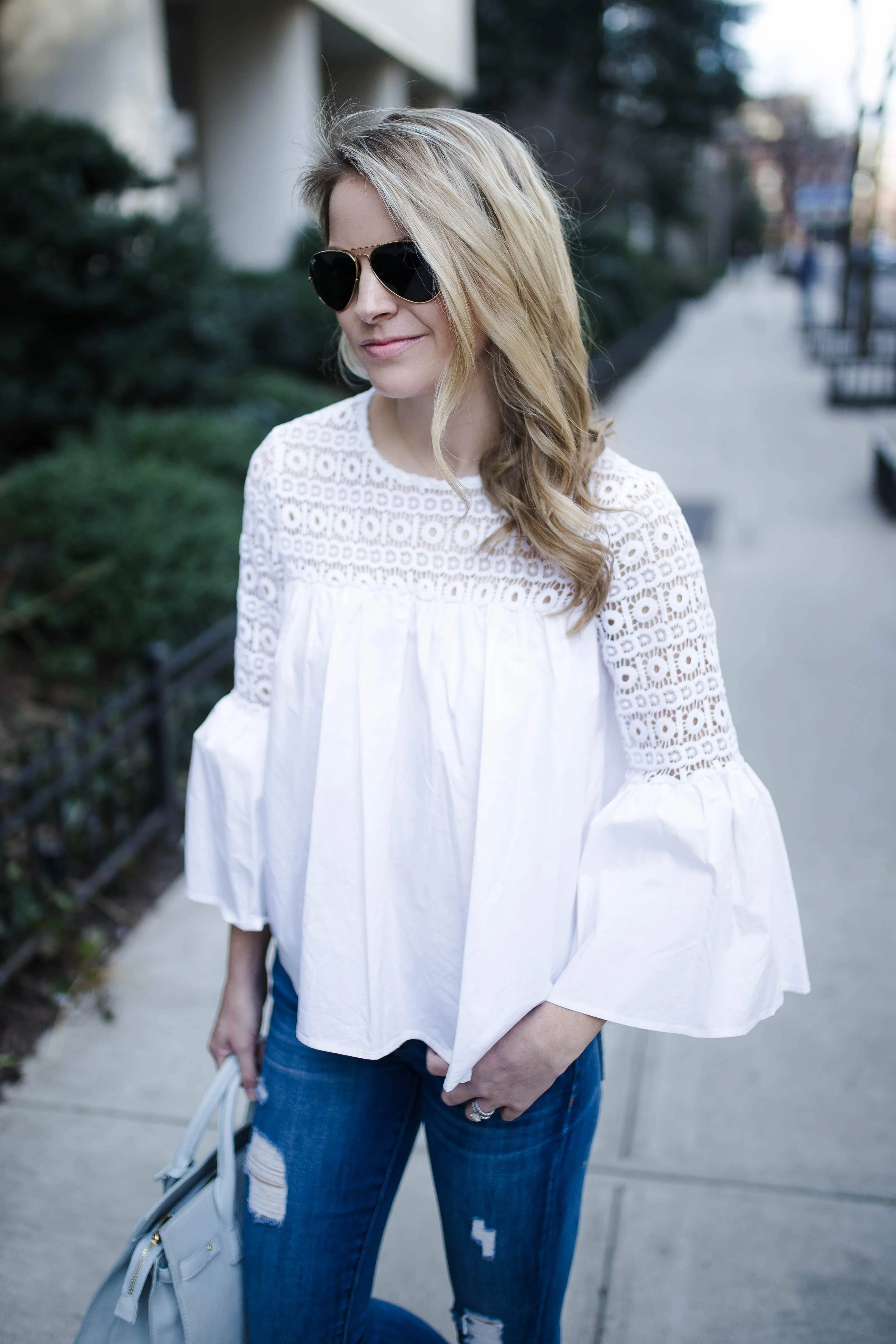 endless rose bell sleeve top