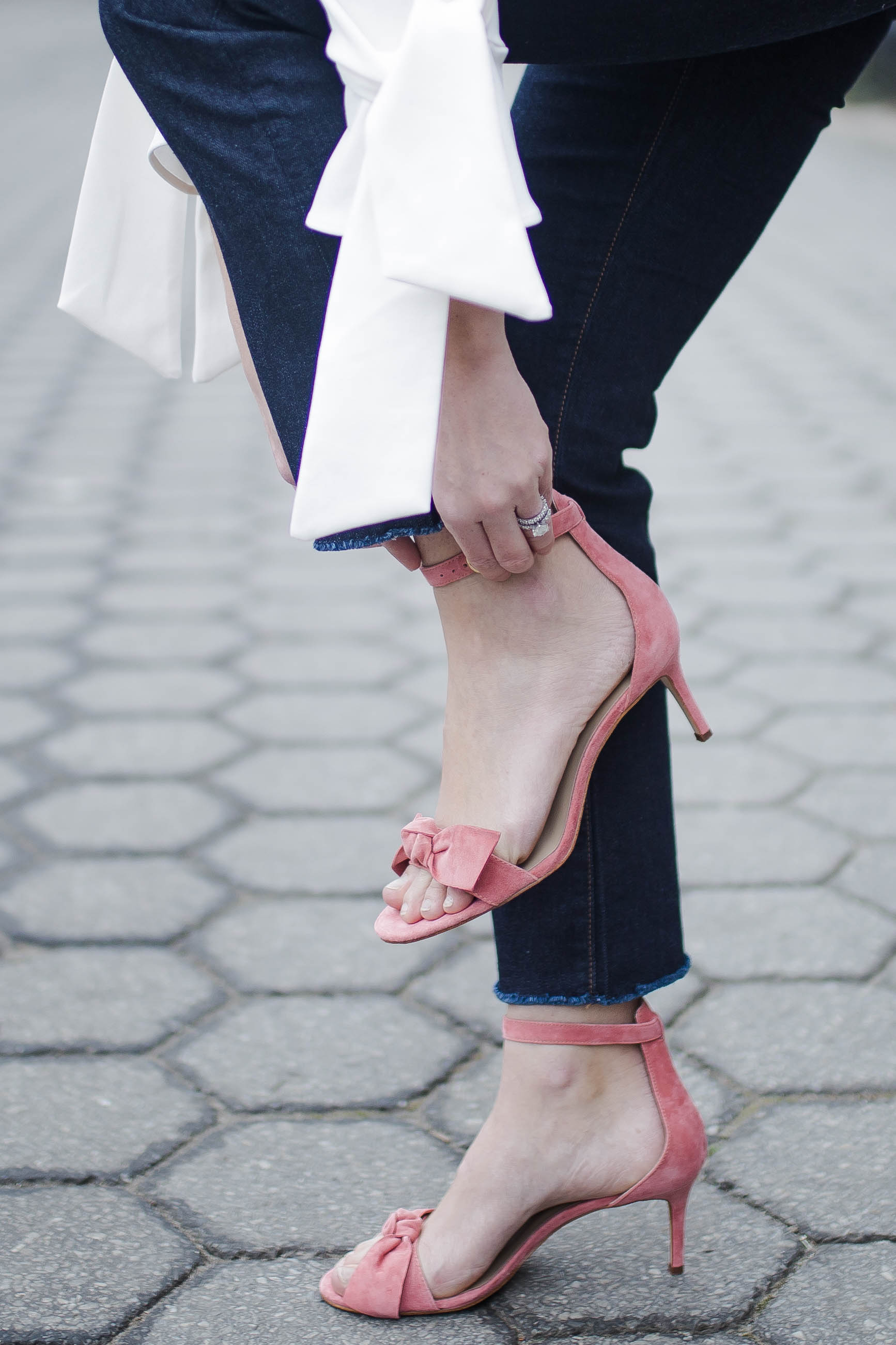 Erica Suede Bow Sandals