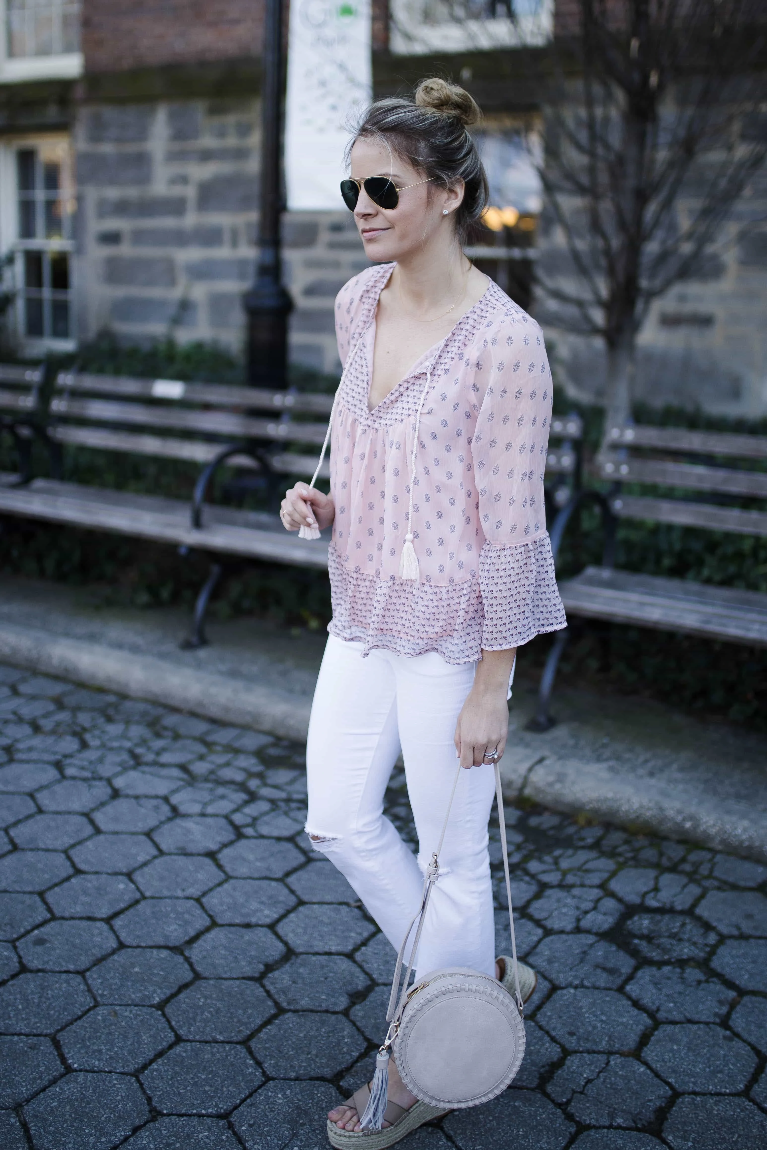 floral blouse