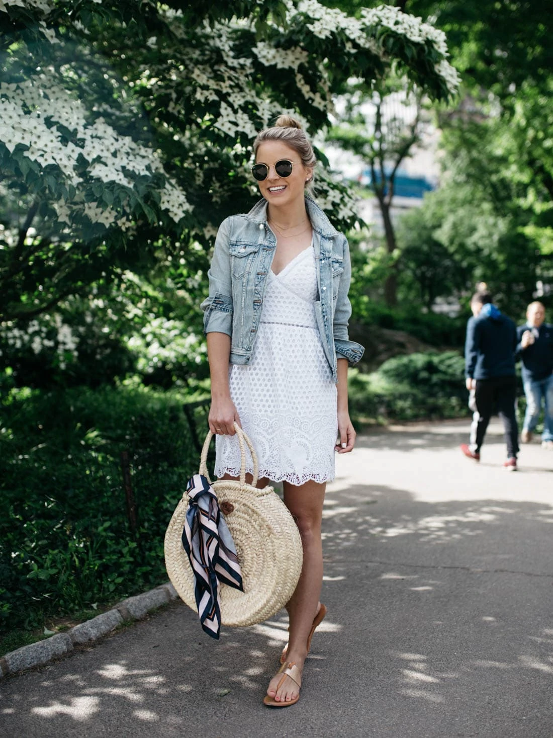 free people straw tote