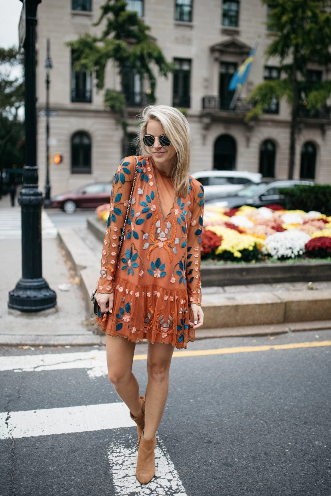 FALL EMBROIDERED DRESS - Styled Snapshots