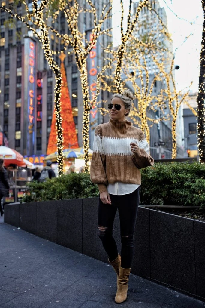 Oversized Band Stripe Sweater