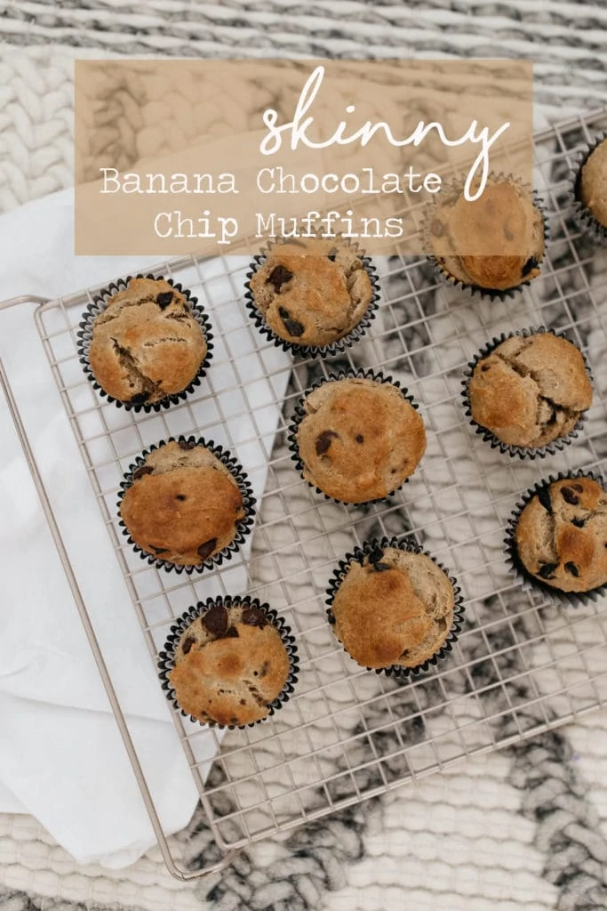 Skinny Banana chocolate chip Muffins