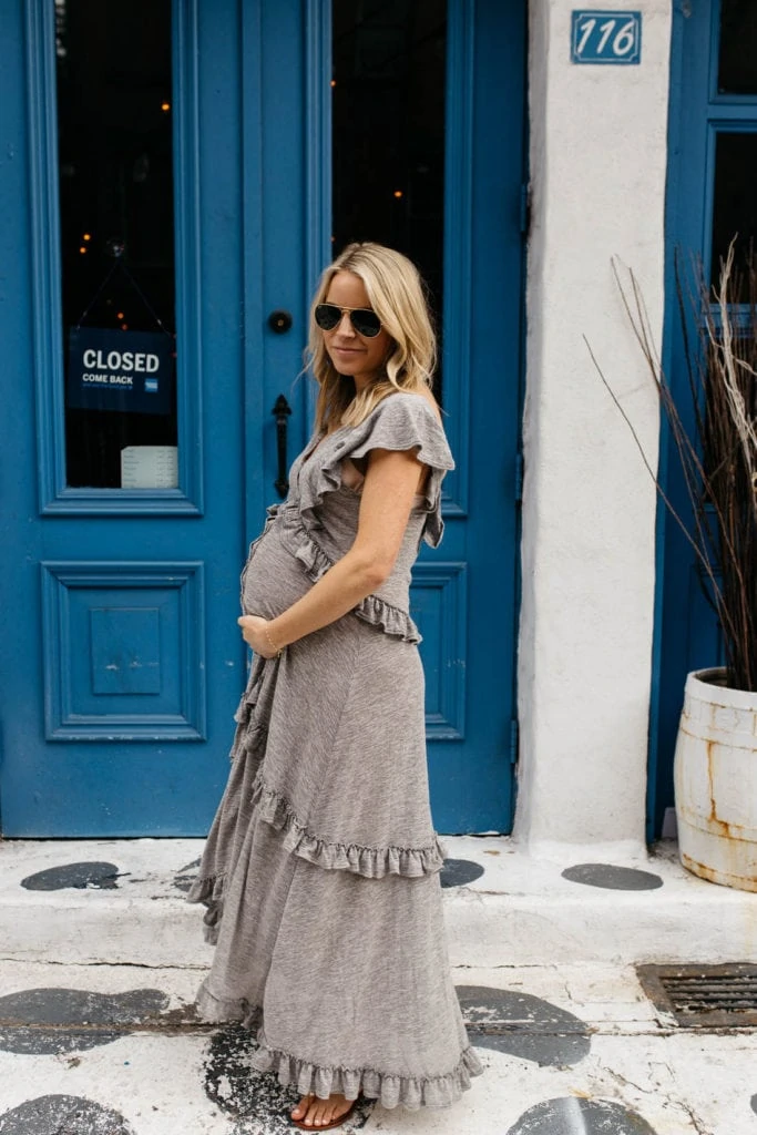 grey maxi dress