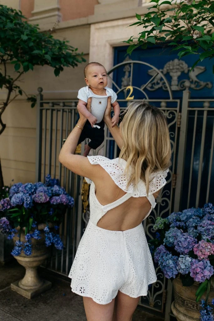 eyelet romper