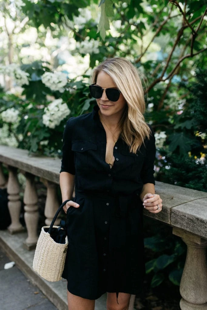 Black Shirt Dress