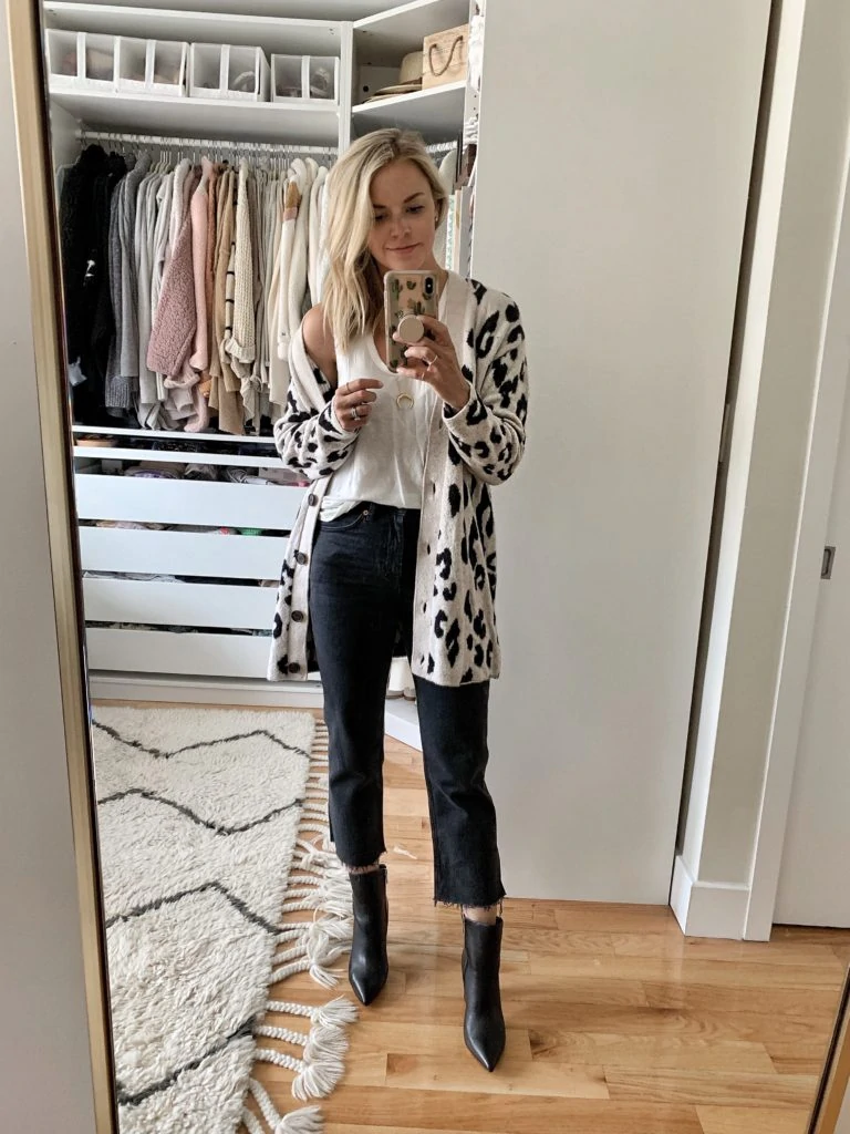 Something Navy Leopard Cardigan