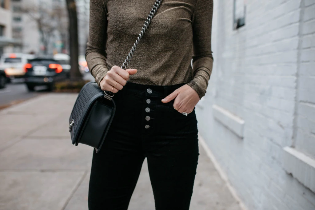 black velvet pants