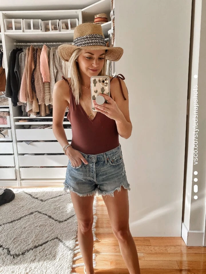 v-neck swimsuit